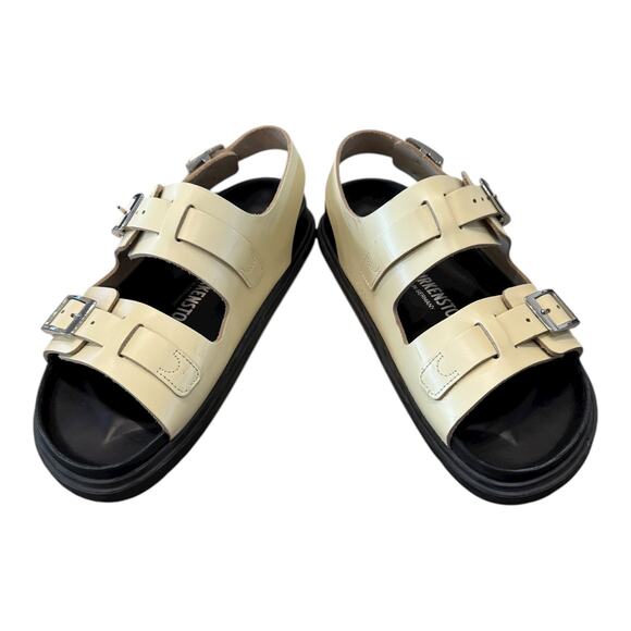 Birkenstock Cannes Butter Leather Buckle Unisex Sandals Women's 8 Men's 6 EU 39 - Picture 4 of 9